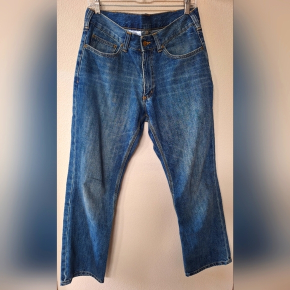 Carhartt Mens Relaxed Fit Jeans Medium Wash Zip/Button Closure Size 32x30 - Picture 1 of 8